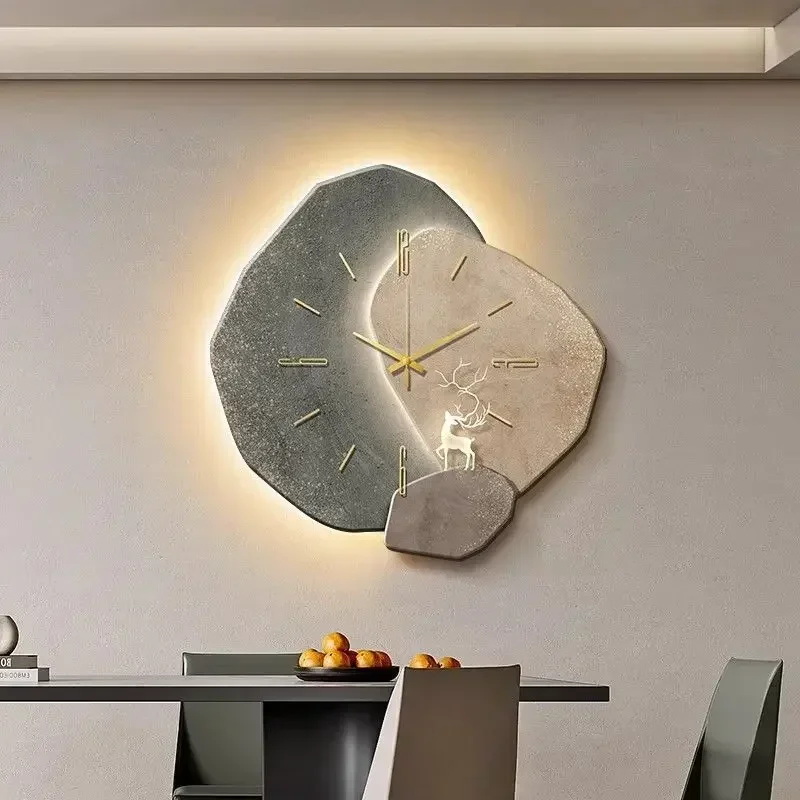 2025 Moderne Uhr mit Licht-Des – Wall Clock Silent Bewertung und Preis